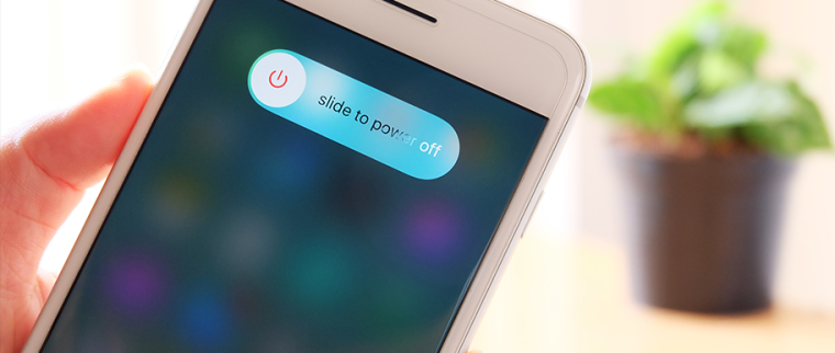 bouton pour éteindre téléphone